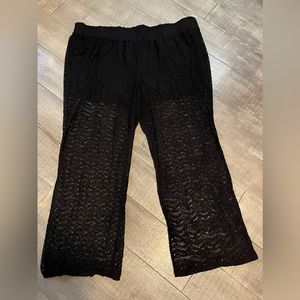 Elegant Black Lace Pants